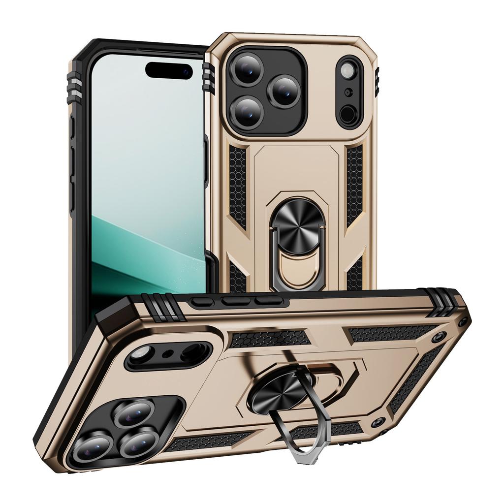 Applicable To iPhone17ProMax Military Armor Mobile Phone Case Apple 16Pro Bracket 15 Anti-drop 14 Sets XS