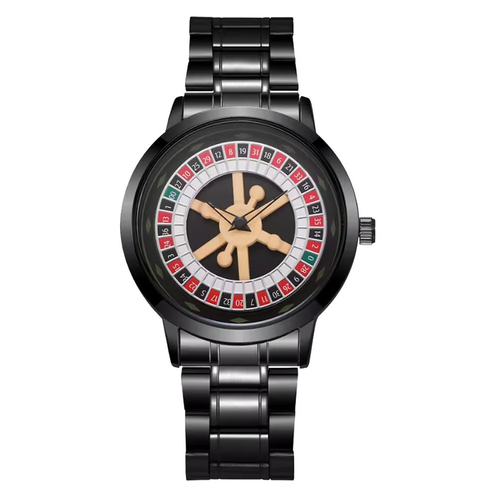 Top Luxury Men's Watch Stainless Steel Alloy Watch Men's Gambling Watch Quartz Watch