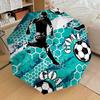 1PC Soccer Goal Automatic Open/Close Umbrella with Windproof, 8-Rib Sturdy Canopy, Durable Ribs, Fashionable Design, 1305a