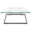 Monitor Stand Black 100x20x8 cm Tempered Glass and Metal