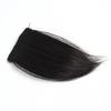 Side-parted Wig with Natural Black Crown Hairpiece