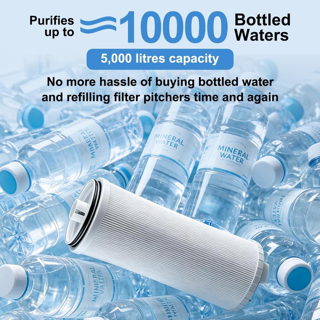 122943 Water filter replacement cartridge, e3 carbon block filter, replacement filter for eSpring water filter