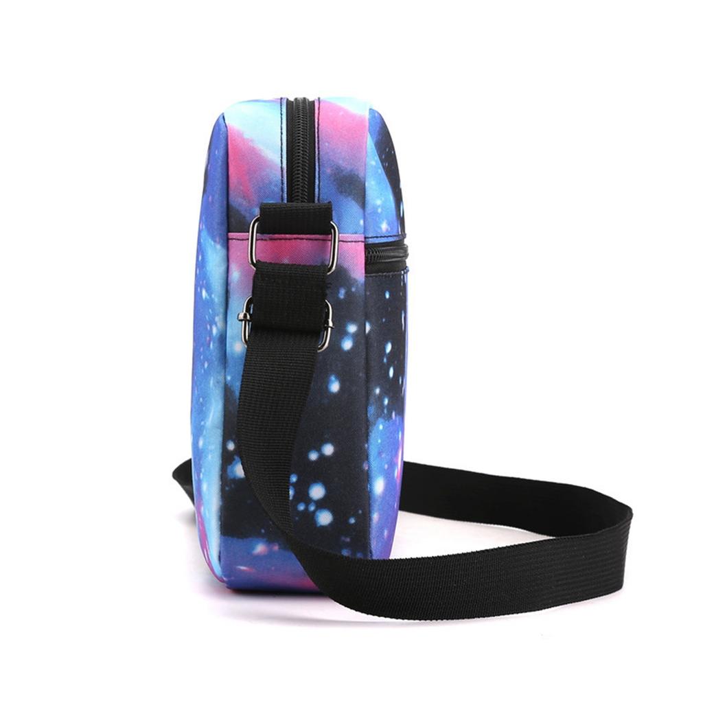 Movie Peripheral Print Backpack, School Bag Student Campus With Plush Ball Backpack