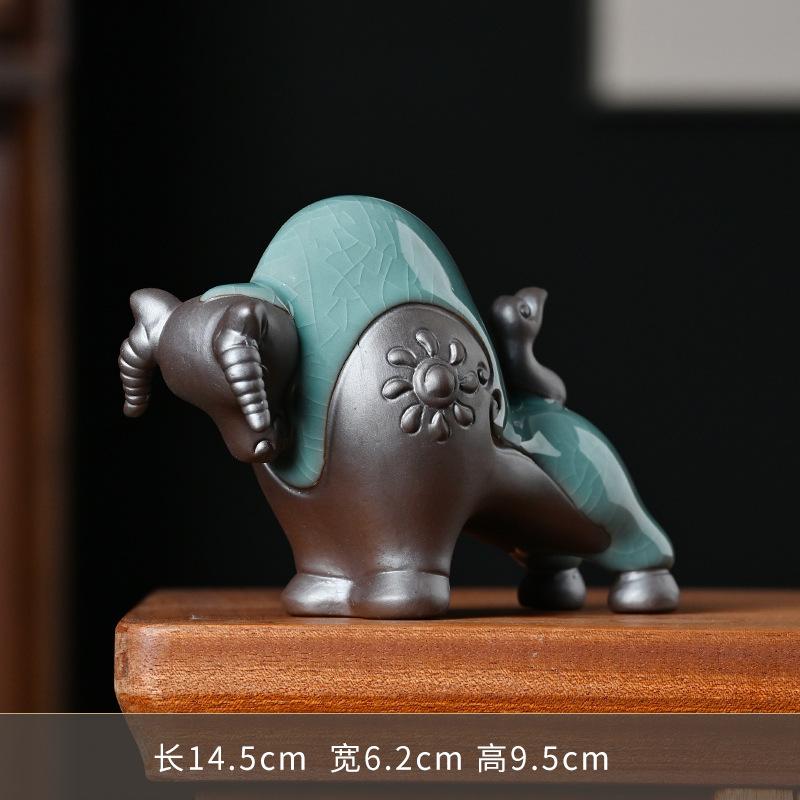 

Керамическая статуя коровы из животных удачи, традиционная скульптура ручной работы, роскошная домашняя комната, офис в стиле ар-деко