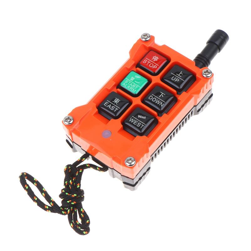4 Button Key Single Speed Dc 12V-24V Hoist Wireless Industrial Remote Control Ip67 Waterproof Overhead Crane Truck