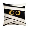 1/4Pcs Halloween Pillowcase, Halloween Orange Fun Emoji Cushion Cover, Decorative Sofa, Living Room, Bedroom Cushion Cover