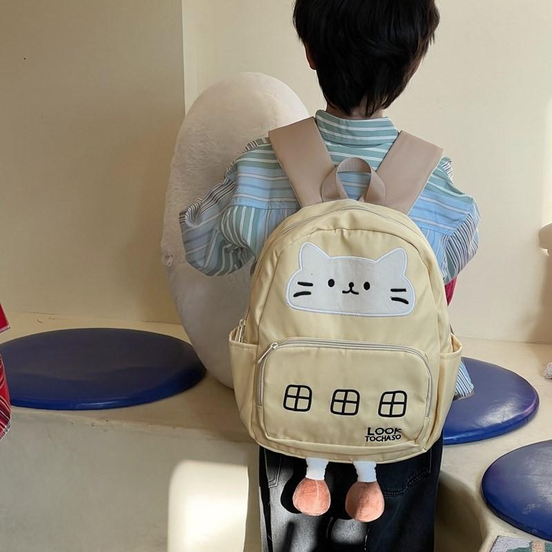 Kitten Adorable Cartoon Baby Backpack Cute Unisex School Bag For Boys Girls And