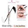 Set für falsche Wimpernkleber, doppelseitiges Design, Bond&Seal, schnelltrocknend, langanhaltend, natürlich