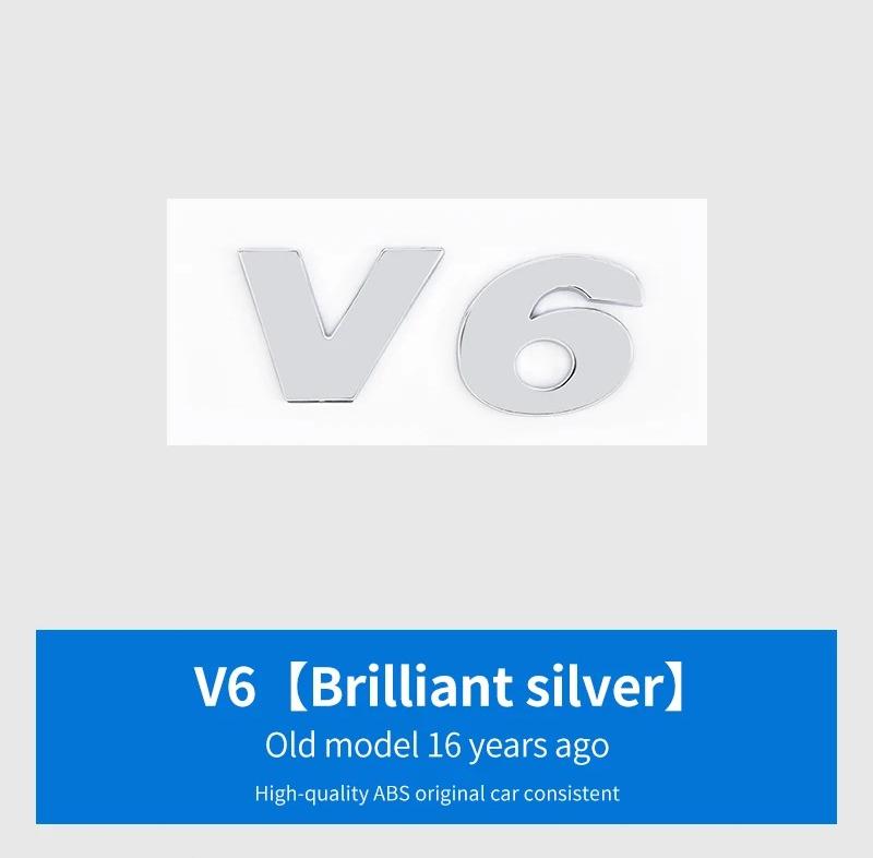 For VW For Volkswagen GTI/CC/V6/V8/Caddy/Jetta/Lavida specific ABS plastic trunk badge sticker silver black decorative label w