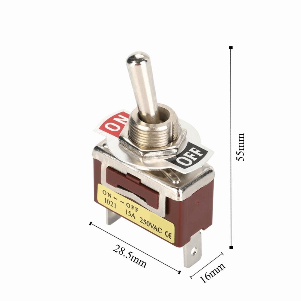5PCS 6.3 Quick Pins 2 Pin 2 Position ON-OFF 1021 Mechanical Valve  Various Applications