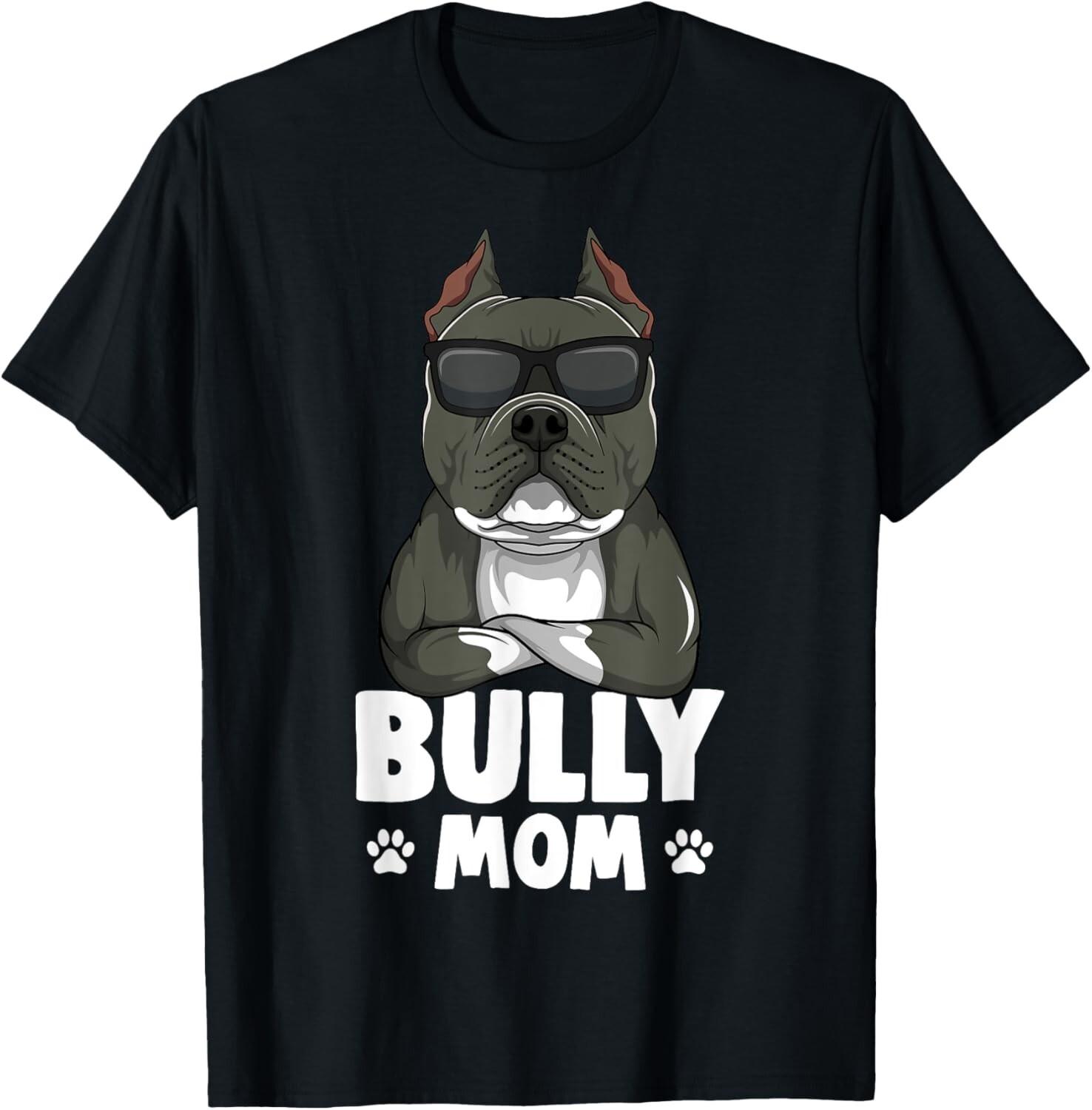 American Bully Dog Mom Women Gift Unisex T-Shirt L