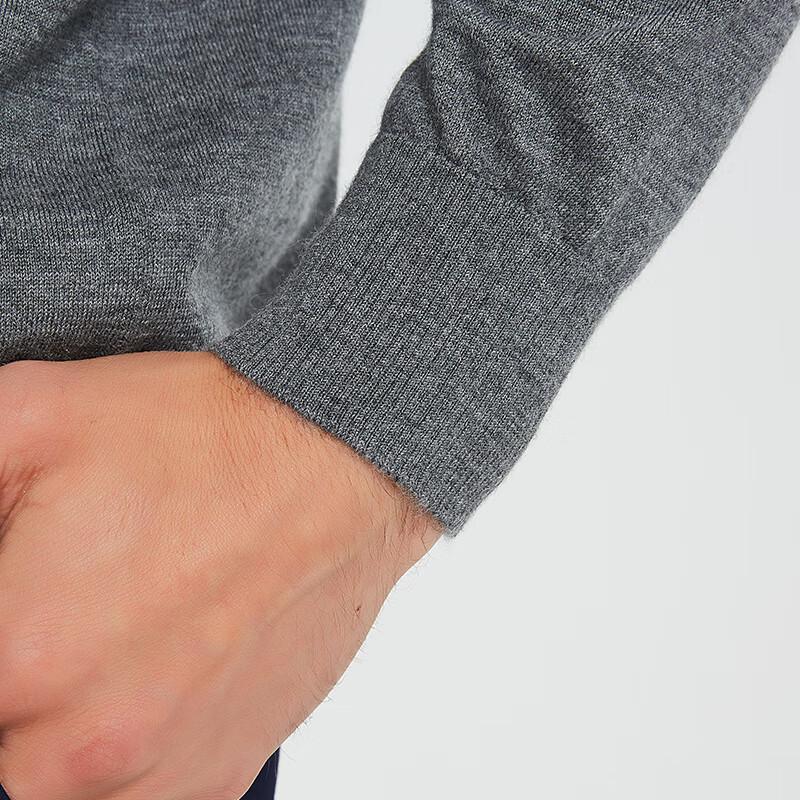 Hengyuanxiang Men's Fine Spun Cashmere Lapel Sweater