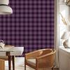 Purple Plum and Black Checkered Wallpaper for Living Room and Bedroom 50x1000