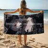 Gothic Witch Dark Rose Beach Towel Patterned Sunscreen And Windproof Suitable For Swimming Pool Camping Travel Blanket