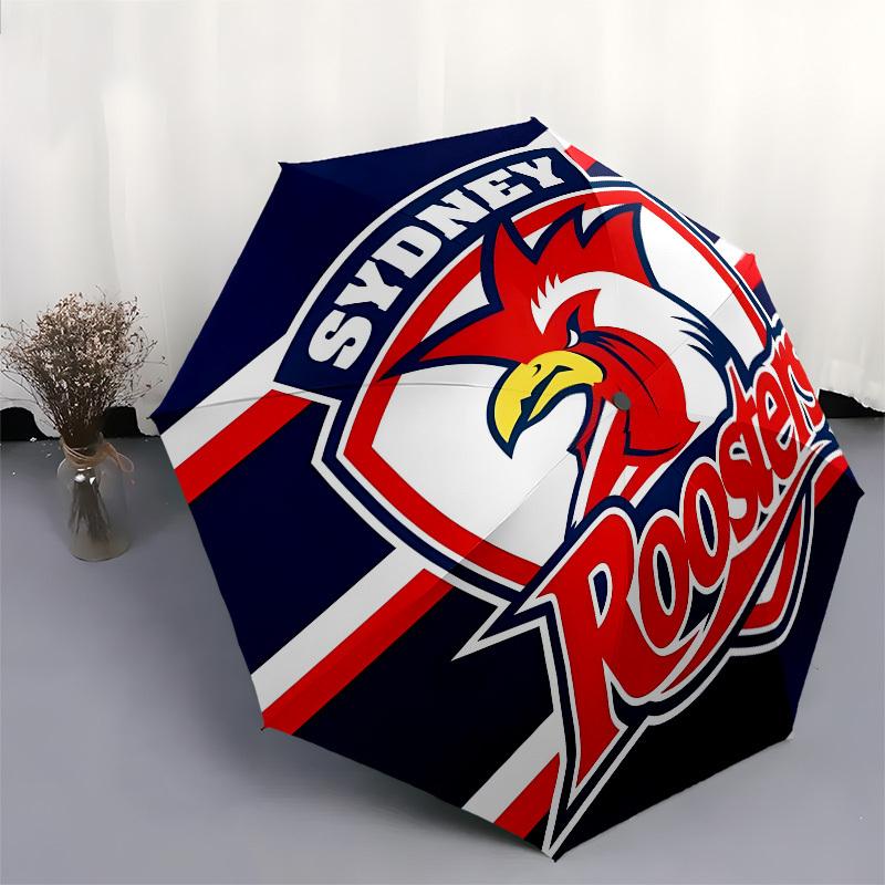 Sydney Roosters Automatic Opening and Closing, 8 rib Structure Portable Umbrella, Suitable for Men and Women in All Seasons Perfect Gift fo