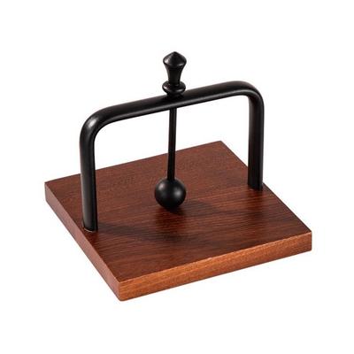 Stylish Wood Napkin Holder Aluminum Alloy Decorative Napkin Organizer Western Style Tissue Box Cafe