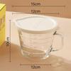 Microwave-Safe Glass Measuring Cup with Lid