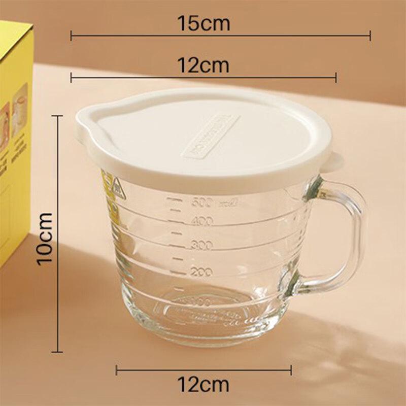 Microwave-Safe Glass Measuring Cup with Lid