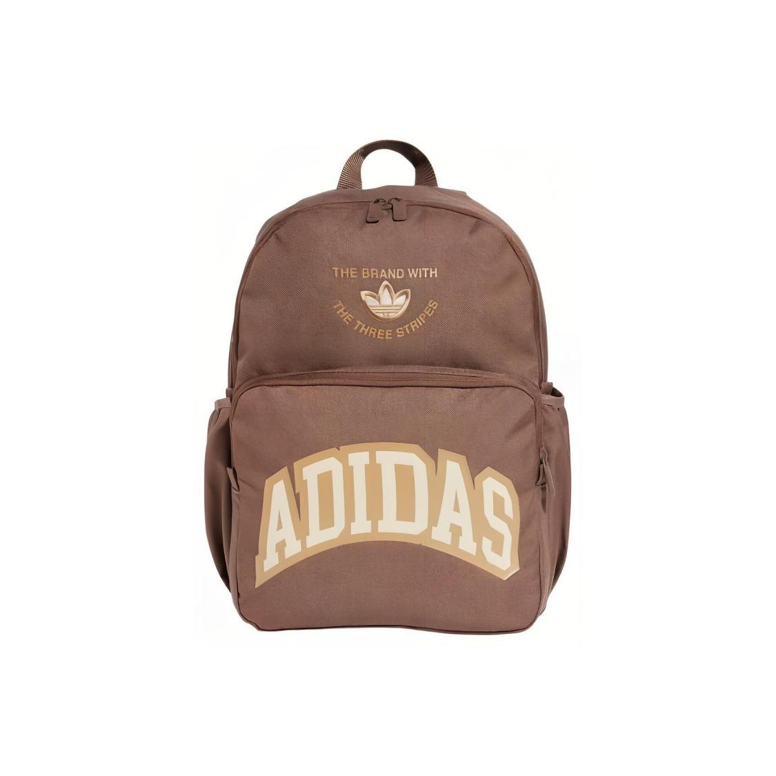 Adidas Originals Recycled Material Polyester Backpack Regular Unisex Brown One Size