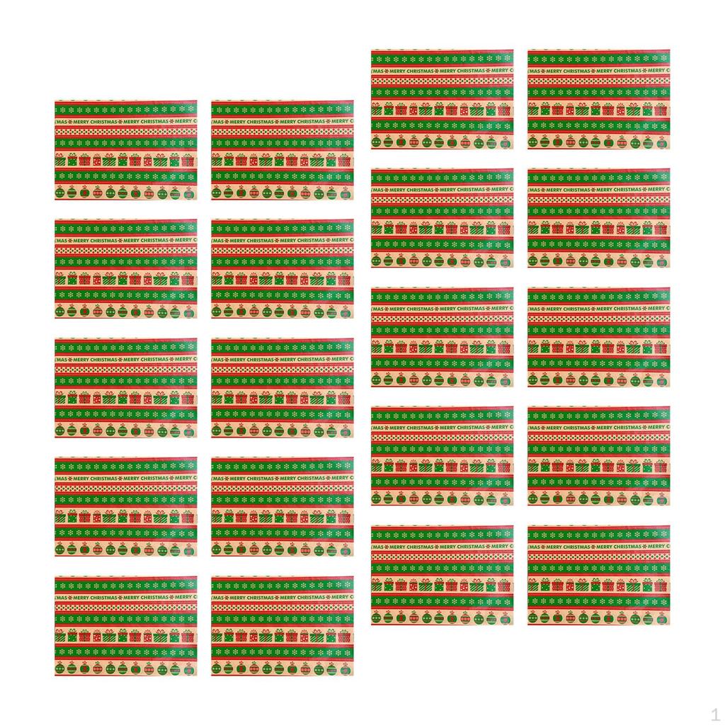 20 Pack Christmas Gift Wrap Paper for Boxes And Bouquets