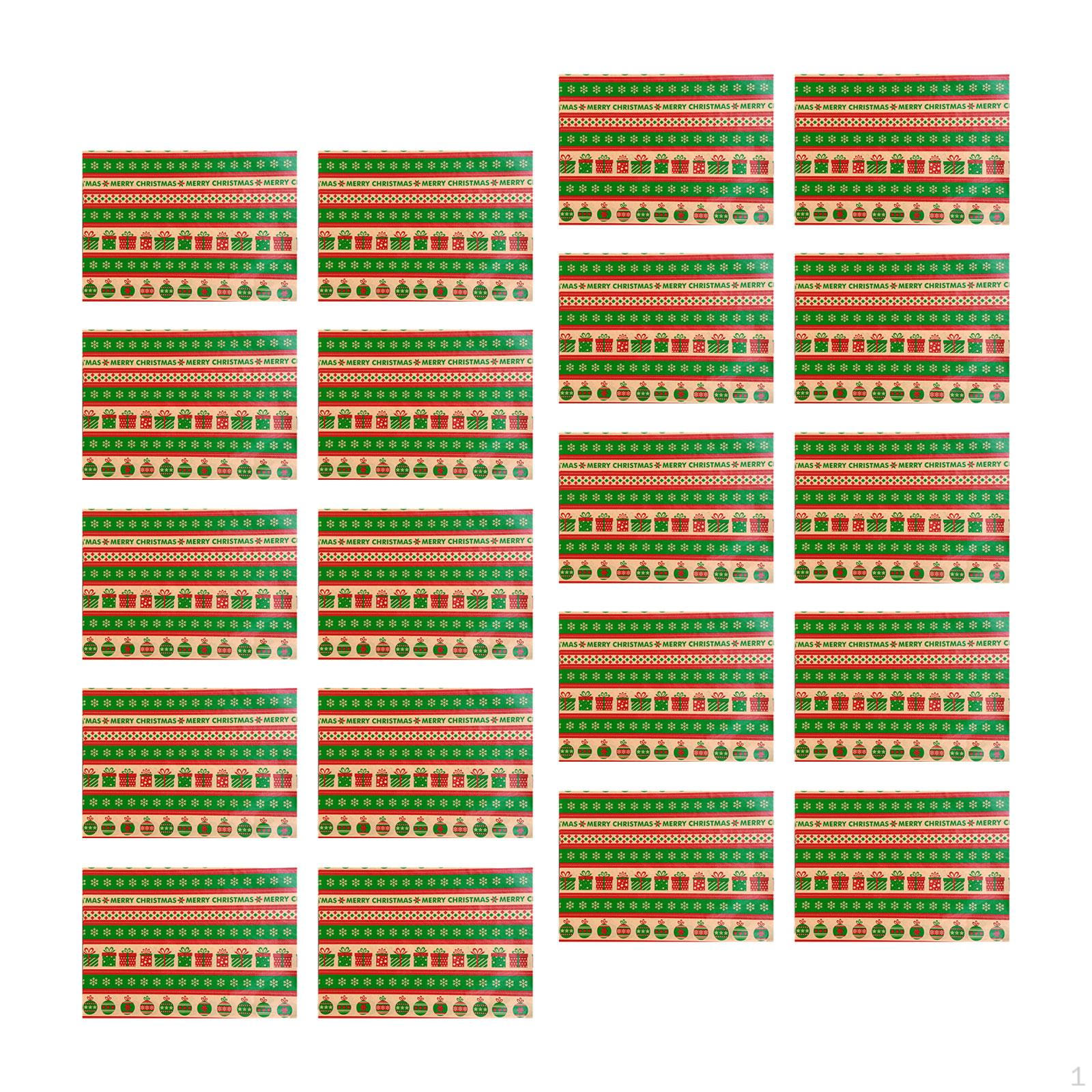 

Упаковка из 20 рождественских подарочных упаковочных бумаг для коробок и букетов Snowflake