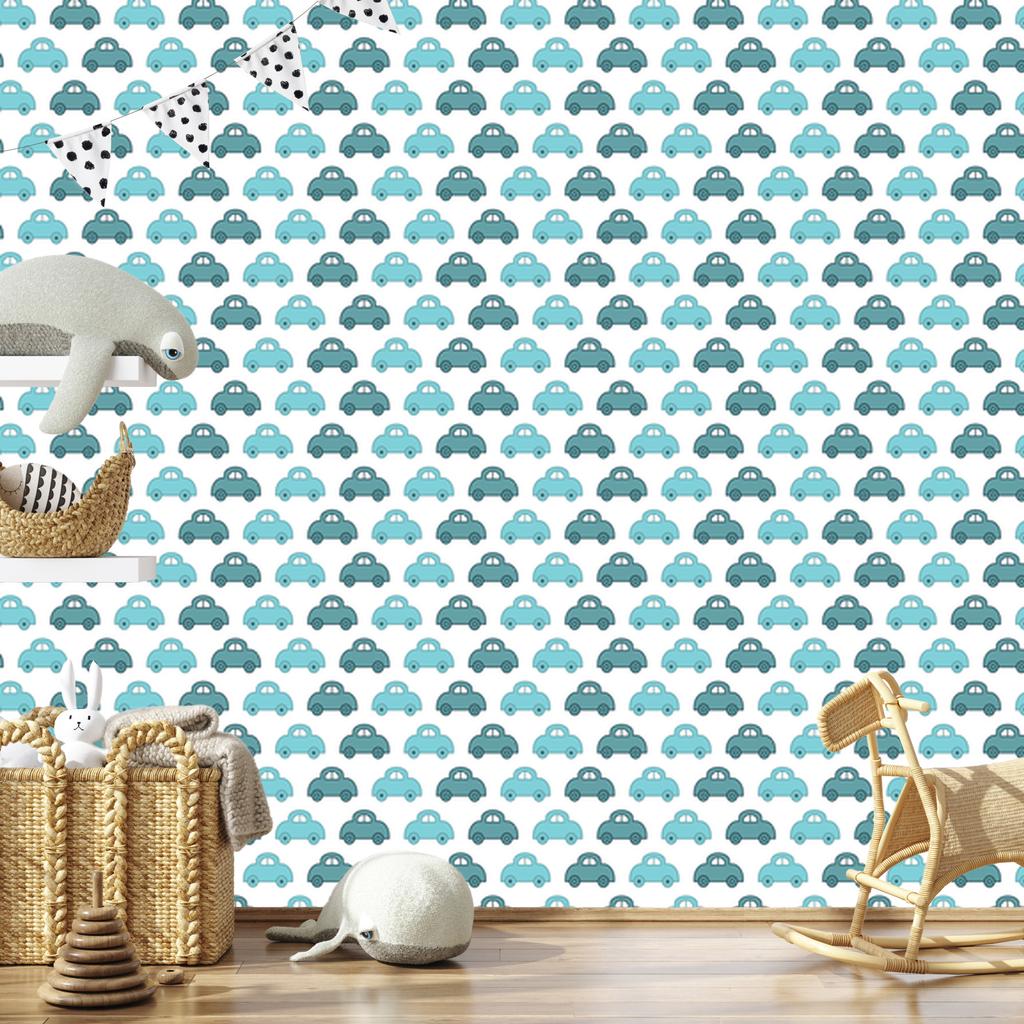 Blue Cars Wallpaper for Living Room and Bedroom 50x1000
