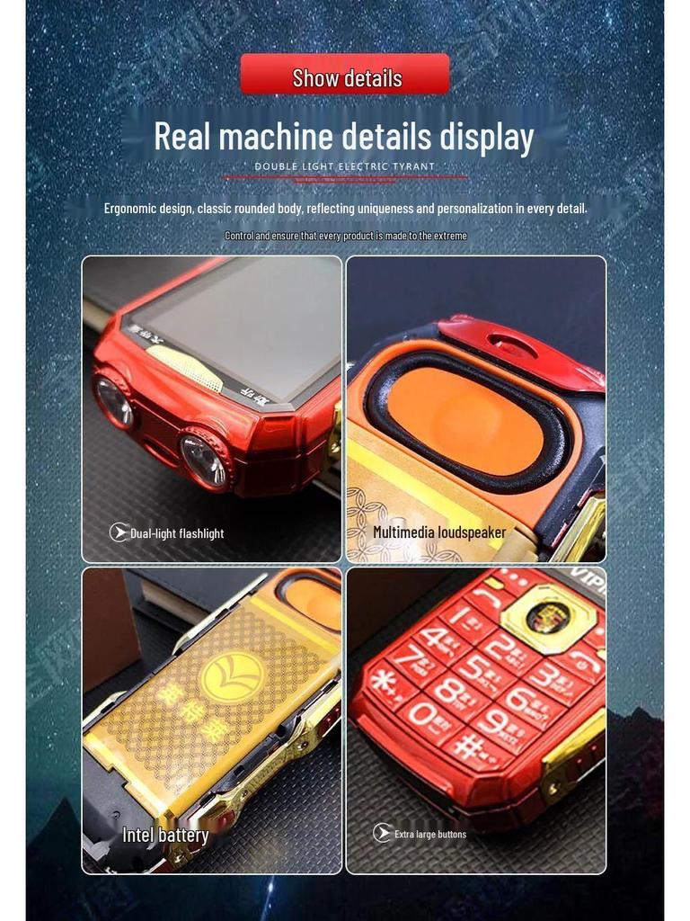 Durable Senior Phone with Eye-Protection, Large Display, Power Bank, 4G/5G Calling, Enhanced Speaker, and Extended Battery Life.