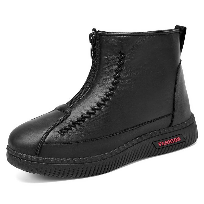 Cotton Boots Women's Winter Foreign Trade Thickened Warm Mother Shoes Soft Sole Middle-aged and Elderly Cotton Shoes Outdoor Snow Boots