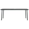 Maison Exclusive - Ensemble à manger de jardin 7 pcs Acier Gris foncé