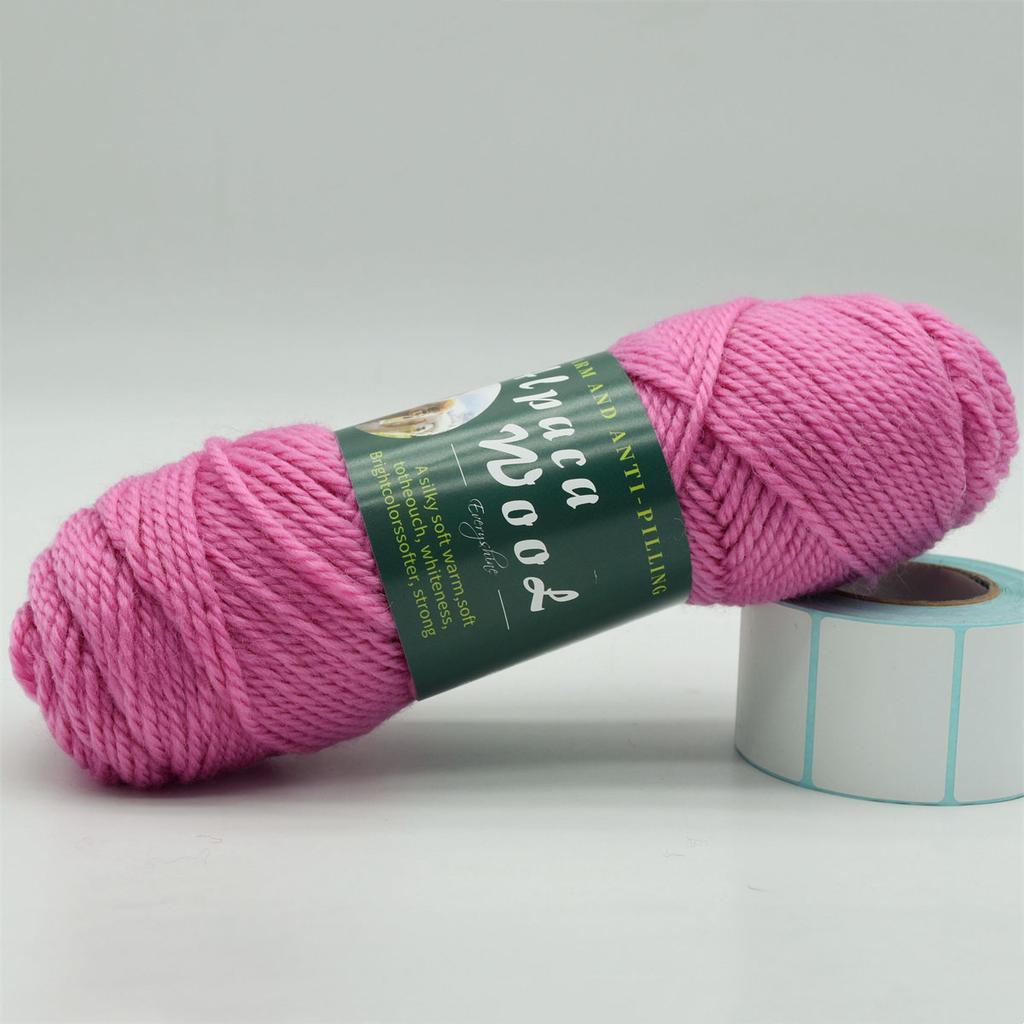 3 Knäuel Alpakawolle Garn 100g/Knäuel, 110m/Knäuel Mehrfarbig Weich & Warm Strick- Häkelgarn für Pullover, Schals, Mützen – 3,5-4,5mm Nadeln/Häkelnadeln