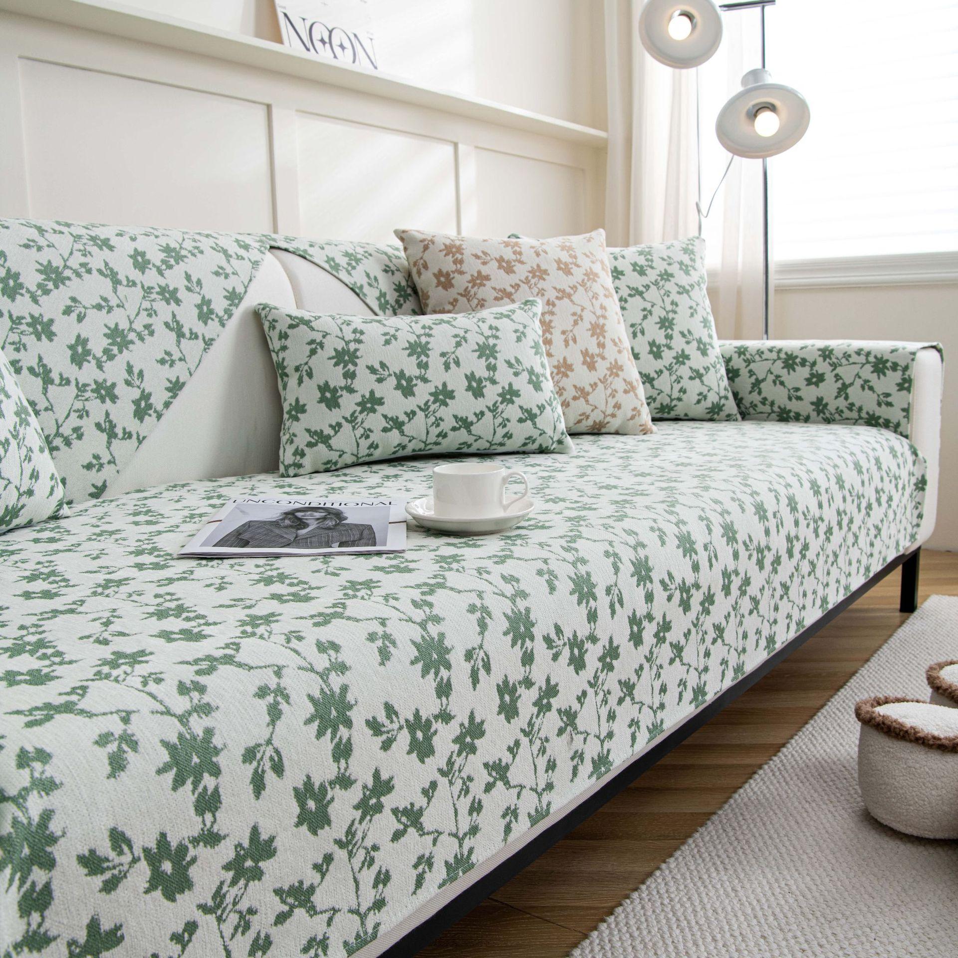 

Подушка для дивана Nordic из шенилла Four Seasons Универсальная нескользящая подушка Простой современный тканевый чехол Универсальный чехол для дивана 70x70cm