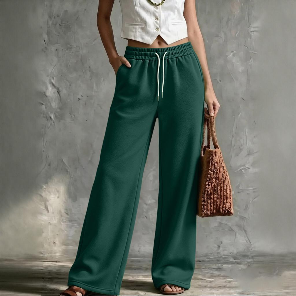 Women's Loose Fit Casual Straight Leg Sweatpants with Elastic Waist, Color