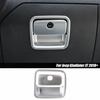 For Jeep Wrangler JL JT 2018+Silver Co-Pilot Storage Glove Box Handle Cover Trim