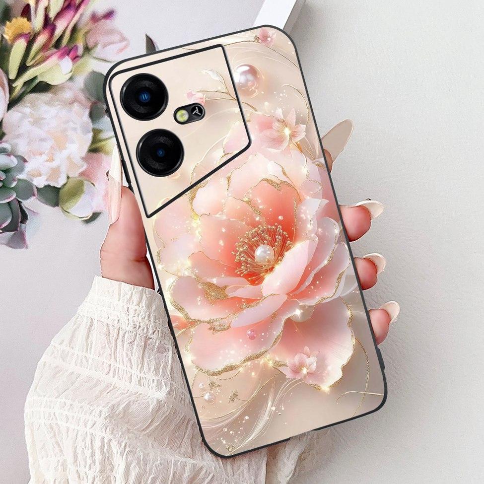 6,82'' Für Techno Pova Neo3 LH6n Rückabdeckung Für Tecno Pova Neo 3 Hülle Silikon Luxus Mode Niedliche Cartoon Katze Stoßfest Funda
