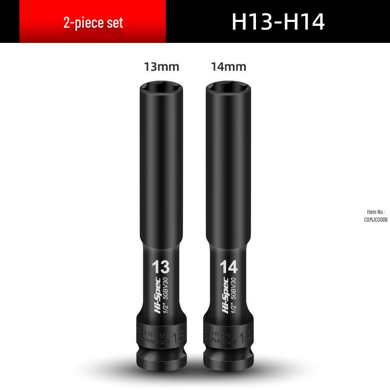 Extended Thin-Walled Hex Deep Impact Socket 8mm for Electric Wrench