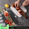 Marble & Acacia Wood Racket-Shaped Cutting and Chopping Board for Creative Western Cuisine