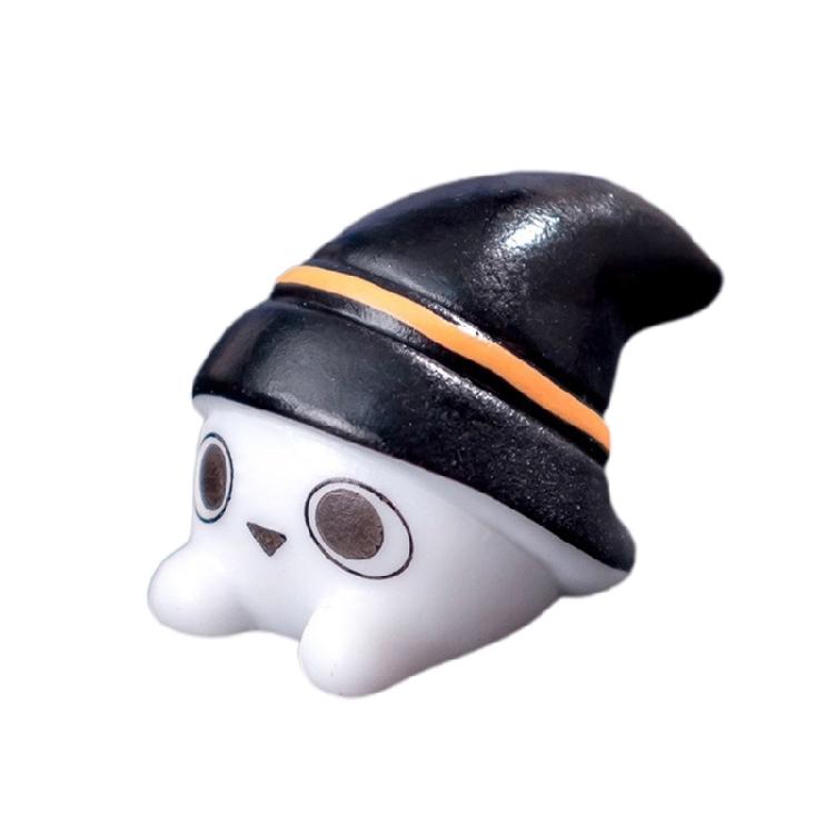 Seasonal Halloween Pumpkin Ghostly Bat Elf Miniature Figurines Resins Statues Ornament for Festival Home Office Accent