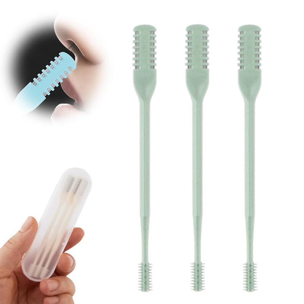 2-in-1 Nasal Hair Cutter, New Double Sided Nose Hair Knife, Nostril Hair Remover Tool, Portable Manual 360° Rotating Nose Hair With Ear For Women Men