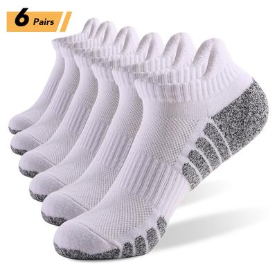 6 Paar Sport-Söckchen, athletische Low-Cut-Socken, dicke Strick-Herbst-Winter-Socken, atmungsaktive, schnell trocknende Socken, verschleißfest, leicht, rutschfest