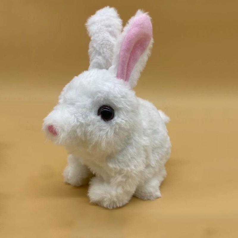Robot rabbit, a robot that mimics a rabbit, a rabbit robot for children, capable of walking, barking and wagging its tail, is a birthday gift.