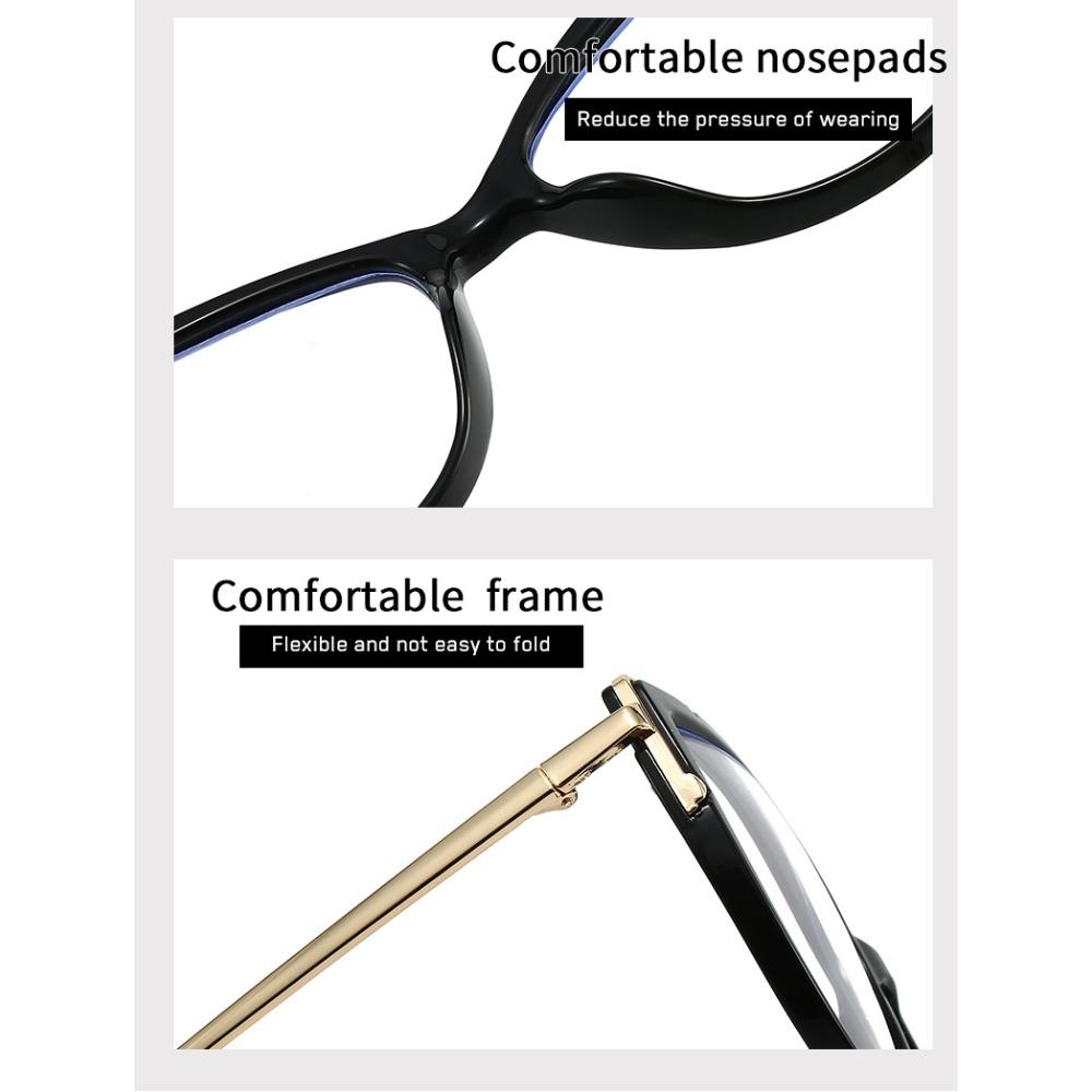Neue Vintage Cat Eye Lesebrille Unisex Ultraleichter Metallrahmen Blaulichtfilter Presbyopie Brille Damen Beliebte Brillen