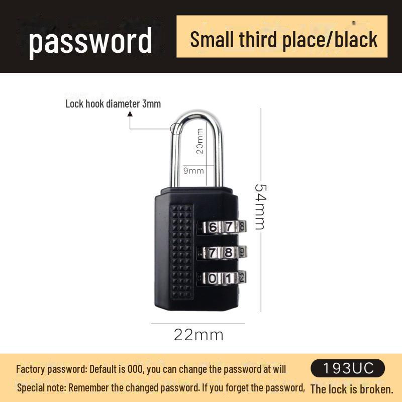 

Латунный мини-4-колесный кодовый замок для багажа