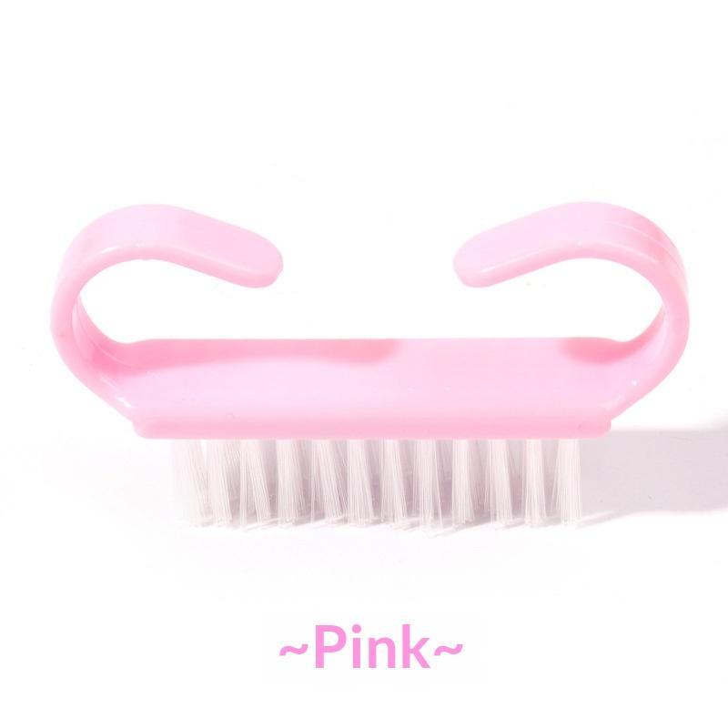 Soft Bristle Nail Dust Brush Non-slip Comfy Handle Pastel Colors Portable for Home DIY Manicure Nail Art Cleaning