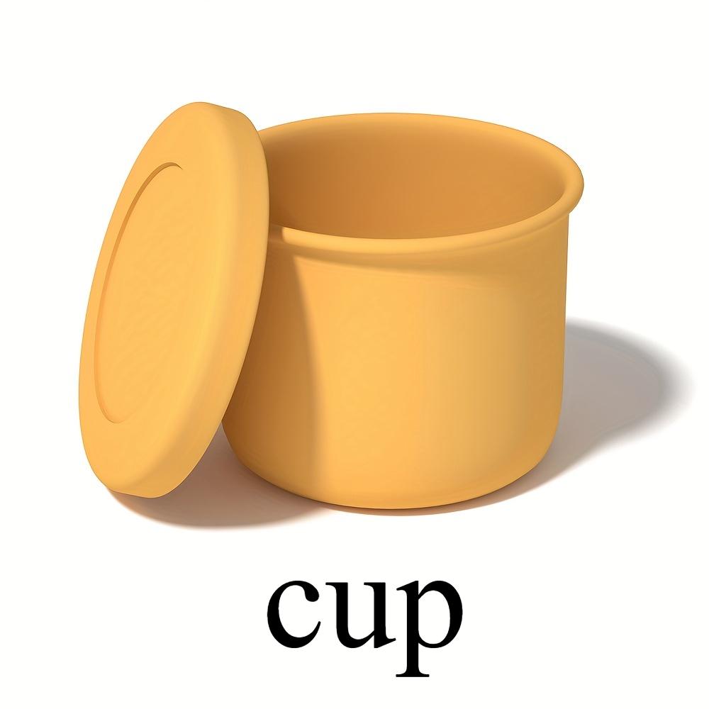 [Silicone Cup] Silicone 1 Set of 250ml Insulated Cup | Microwave Safe with Lid for Anti Drop Sealing and Water Leakage