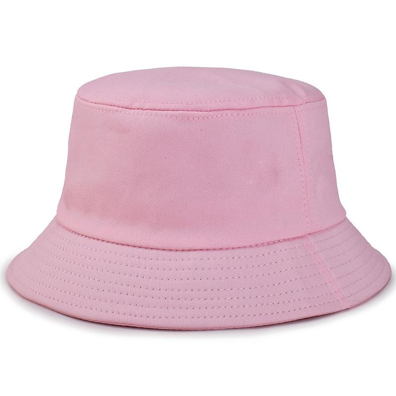 Cotton Solid Bucket Hat | Summer Sun Protection & Breathable Round Crown