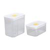 6 Piece Clear Airtight Food Container with Sealed Lid Set Kitchen Organizers Bins For Dry Good Spices Candy Storage