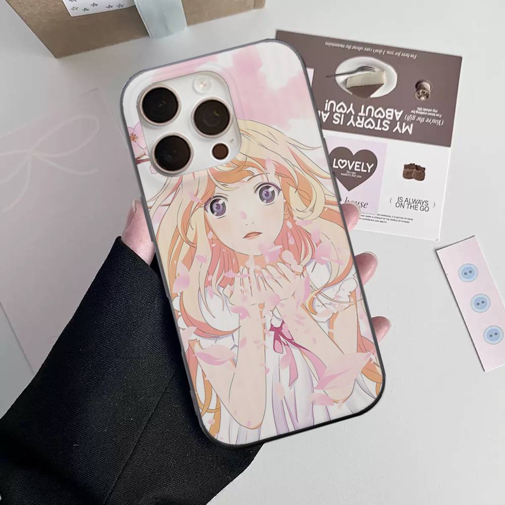 Your Lie In April For IPhone 17 16 15 11 12 13 14 Pro Max Plus Pro Corrugated Translucent Back Phone Cover