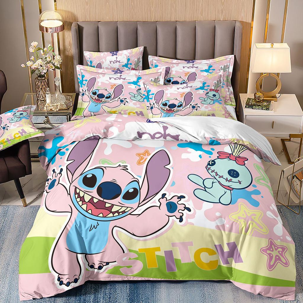 Digital Printing Three-Piece Cute Cartoon Quilt Cover 3D Bed Kit