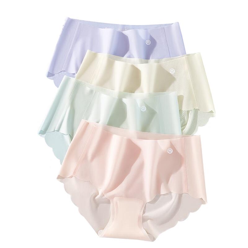 Mao Ren Women's Seamless Ice Silk Briefs