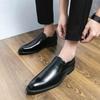 Men's Wedding Party Shoes comfort Slip on loafer Luxury men's  Office outdoor casual black brown Plus size shoes 38-46
